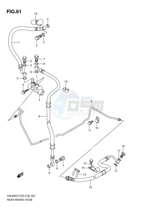 AN400 (E3-E28) Burgman drawing REAR BRAKE HOSE