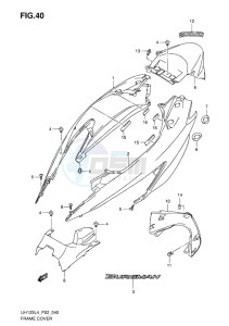 UH125 ABS BURGMAN EU drawing FRAME COVER