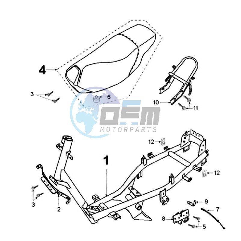 FRAME AND SADDLE