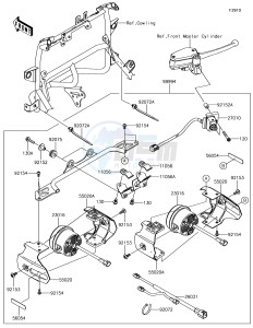 VERSYS 650 ABS KLE650FHFA XX (EU ME A(FRICA) drawing Accessory(Fog Lamp)