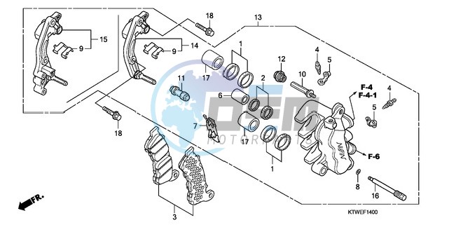 FRONT BRAKE CALIPER