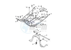 YQ AEROX 50 drawing STAND-FOOTREST