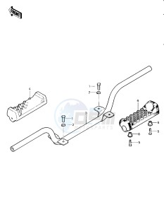 KLT 250 A [KLT250] (A2) [KLT250] drawing FOOTRESTS -- 83 A2- -