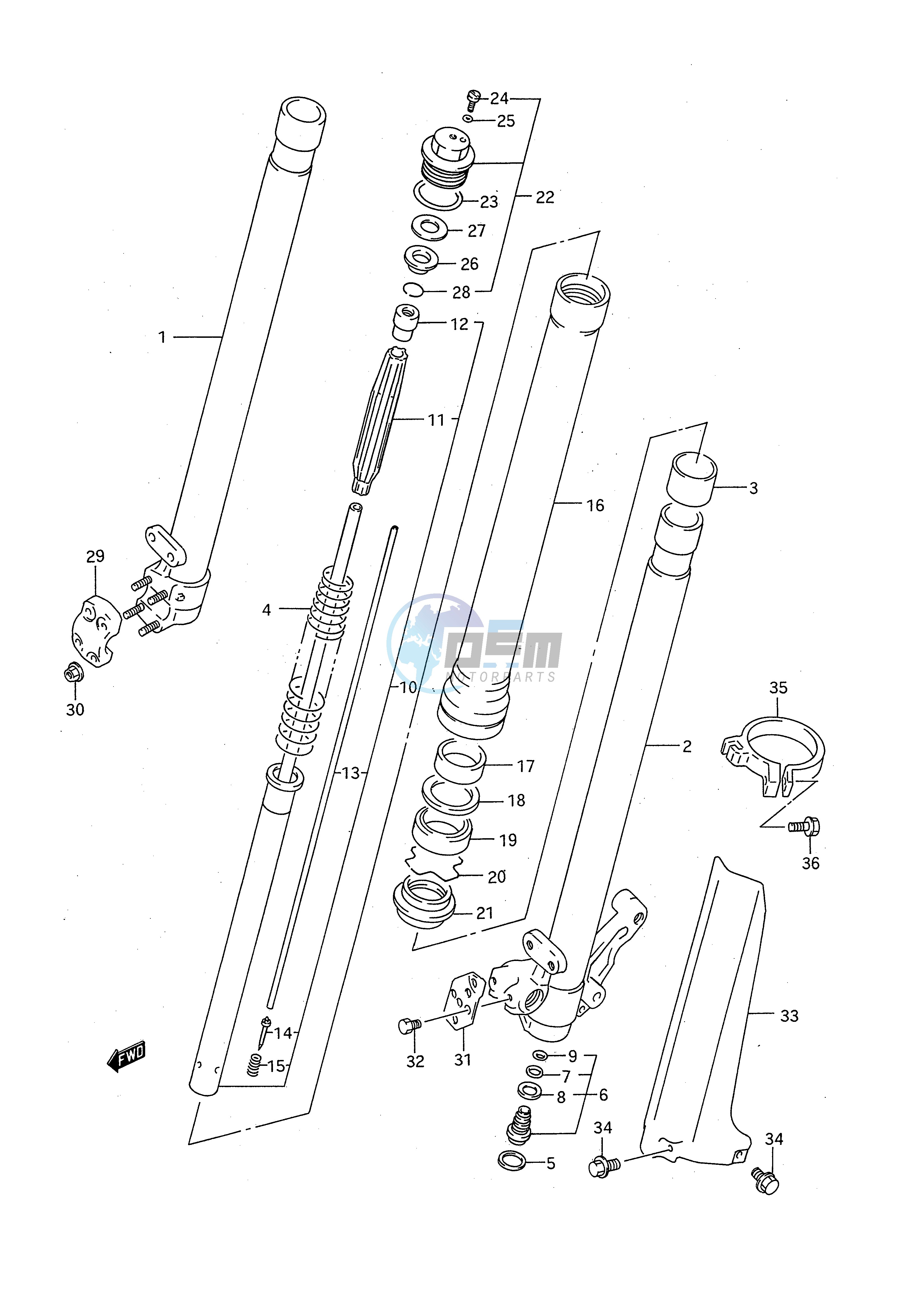 FRONT DAMPER (MODEL P)