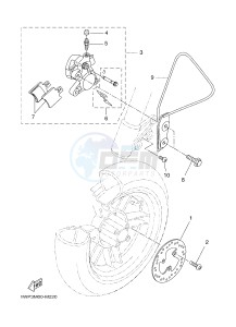 CW50LN BOOSTER (1WP5) drawing FRONT BRAKE CALIPER