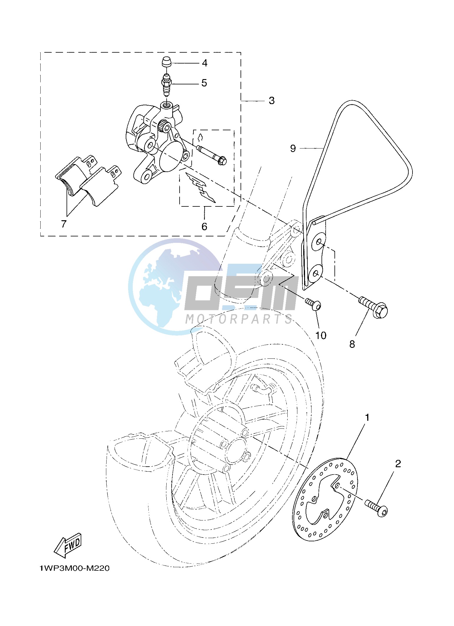 FRONT BRAKE CALIPER