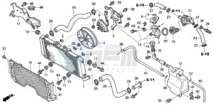 CB1300SA CB1300SUPERBOLD'OR drawing RADIATOR (CB1300/F/F1/S)