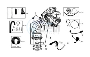 MIO 50 L6 drawing CARBURATOR