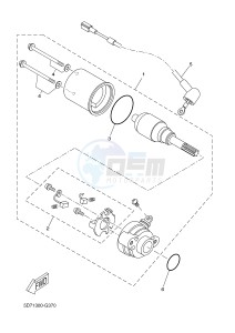 YZF-R125 R125 (5D7F 5D7F 5D7F) drawing STARTING MOTOR