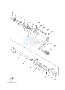 TT-R110E (B516 B517 B518 B518) drawing SHIFT SHAFT