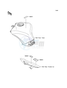 Z1000 ABS ZR1000EDFA FR XX (EU ME A(FRICA) drawing Labels