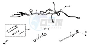 GTS 125I EURO4 LONG VISOR L7 drawing WIRING HARNASS