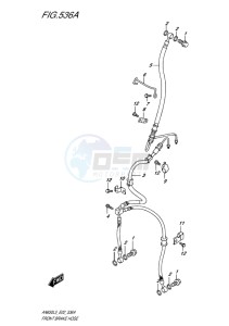 AN650Z ABS BURGMAN EXECUTIVE EU drawing FRONT BRAKE HOSE