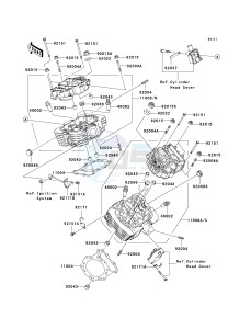 VN 1600A A[VULCAN 1600 CLASSIC] (A1-A3) [VULCAN 1600 CLASSIC] drawing CYLINDER HEAD