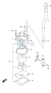 DF 200A drawing Water Pump