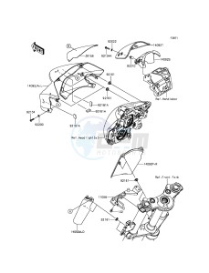 ER-6N ER650ECF XX (EU ME A(FRICA) drawing Cowling