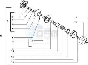 Zip 50 fast rider RST drawing Driven pulley