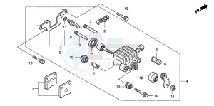 FJS600A 400 SILVER WING drawing PARKING BRAKE CALIPER