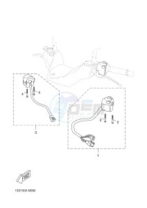 YP400RA X-MAX 400 ABS X-MAX (1SDE 1SDE 1SDE 1SDE) drawing HANDLE SWITCH & LEVER