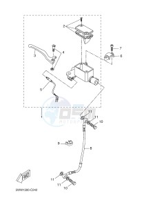 CW50 BW'S (5WWP) drawing FRONT MASTER CYLINDER