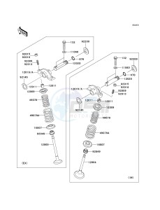 KVF 360 A [PRAIRIE 360 4X4] (A6F-A9F) A8F drawing VALVE-- S- -