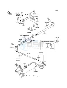 NINJA_ZX-10R_ABS ZX1000KBF FR GB XX (EU ME A(FRICA) drawing Gear Change Mechanism