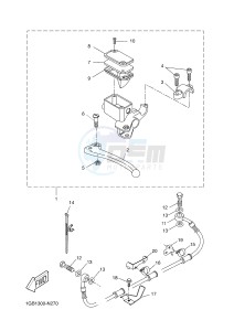 NS50F AEROX 4 (1GB3 1GB3 1GB3) drawing REAR MASTER CYLINDER