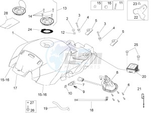 RSV4 1000 Racing Factory L.E. USA-CND (NAFTA) drawing Fuel tank