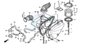 NX650 500 DOMINATOR drawing AIR CLEANER