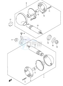 GZ125 (P19) drawing TURN SIGNAL LAMP