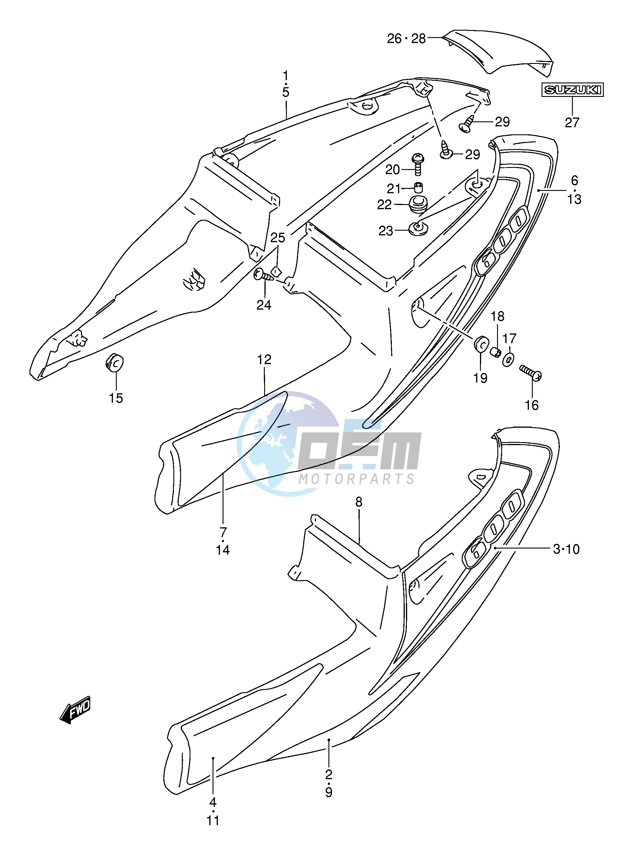 FRAME COVER (MODEL Y FOR L99,BP9,CE2)