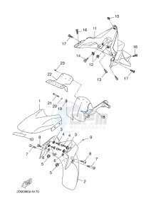 YPR125R XMAX 125 EVOLIS 125 (2DMF 2DMF) drawing FENDER