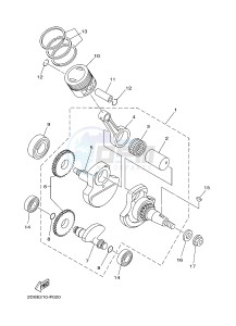 YB125 (2CS1) drawing CRANKSHAFT & PISTON