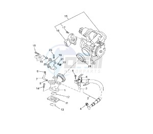 VP X-CITY 125 drawing THROTTLE BODY