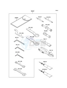 VERSYS KLE650A9F GB XX (EU ME A(FRICA) drawing Owner's Tools