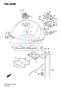 GSX-1300R ABS HAYABUSA EU drawing FUEL TANK