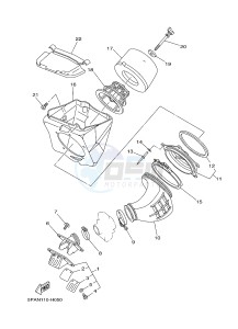 YZ85LW (1SND 1SNF 1SPD 1SPF) drawing INTAKE