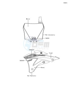 KX85 KX85CFF EU drawing Decals