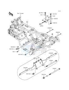 KLF 300 B [BAYOU 300] (B1-B4) [BAYOU 300] drawing FRAME FITTING