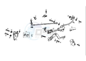 SENDA R X-RACE - 50 cc drawing REAR BRAKE SYSTEM