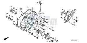 CRF250RD CRF250R Europe Direct - (ED) drawing L. CRANKCASE COVER