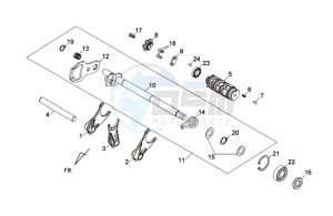 WOLF 250EFI drawing GEAR AXLE