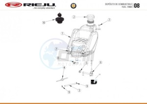 BYE-BIKE-WHITE drawing FUEL TANK