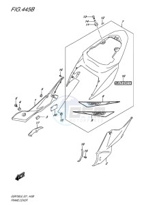 GSR750 ABS EU drawing FRAME COVER (FOR YSF)