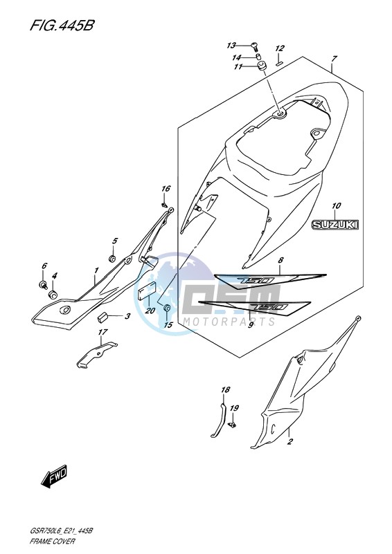 FRAME COVER (FOR YSF)