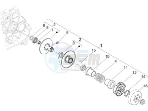 Liberty 50 4t Sport drawing Driven pulley