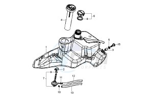 Fly 4T 50 drawing Fuel Tank