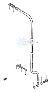 RM125 (G-H-J) drawing FRONT BRAKE HOSE