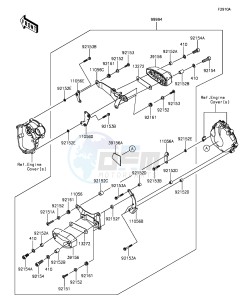 NINJA ZX-6R ABS ZX636FGFA GB XX (EU ME A(FRICA) drawing Accessory(Engine Guard)