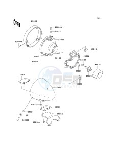 VN 800 E [VULCAN 800 DRIFTER] (E6F) E6F drawing HEADLIGHT-- S- -